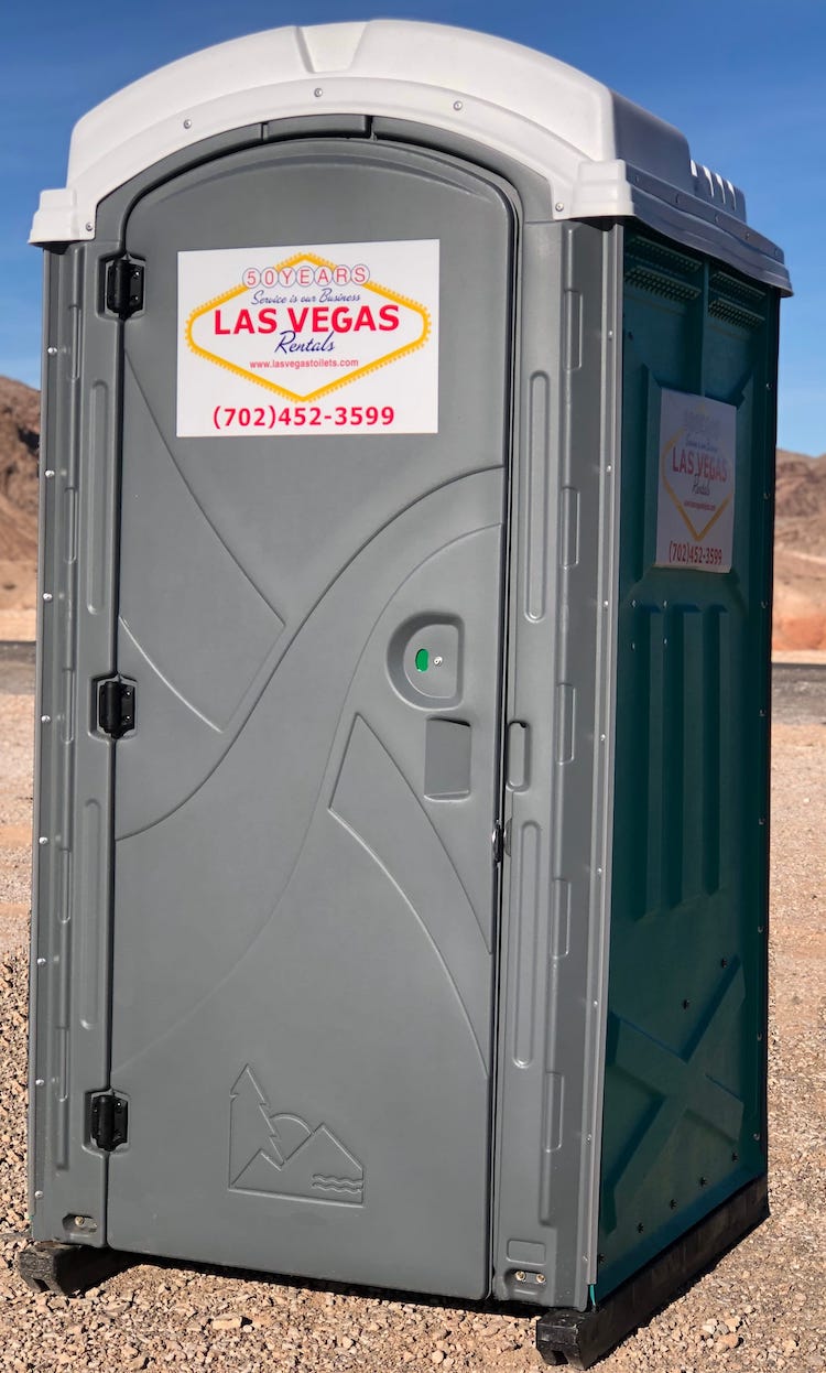 Las Vegas Toilet Rentals Deluxe Unit Portable Toilet